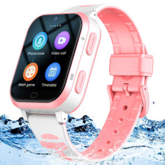 4G GPS Smart Watch for Kids Whatsapp Line Video Phone Call and Text Voice Chat SOS Alarm MessageCamera Anti-Lost Real-time Tracker(Pink) product